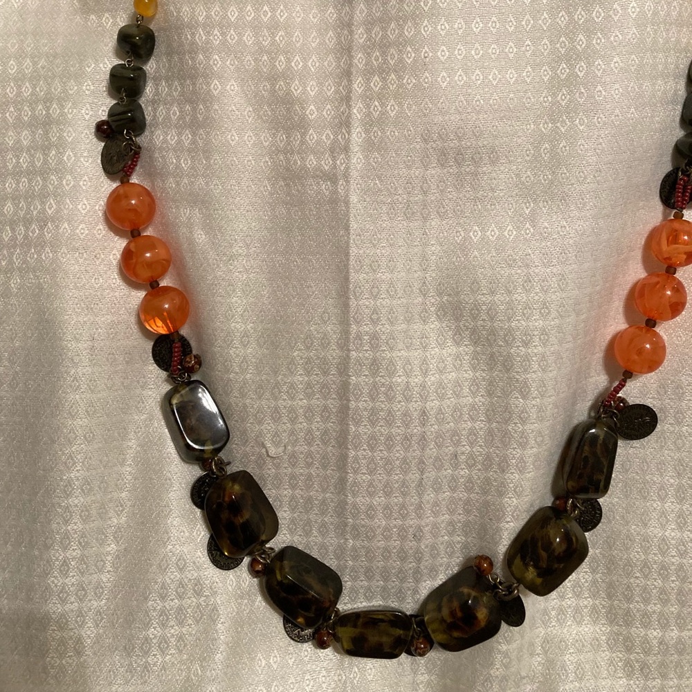 Aris by Treska beautiful beaded long necklace
